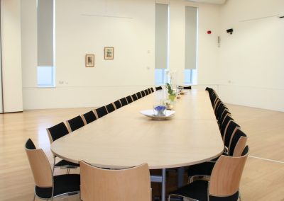 Simister Hall in boardroom layout